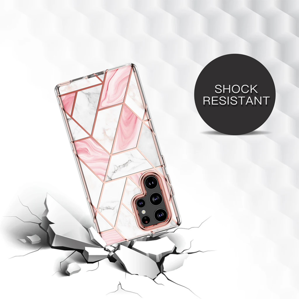 Fleo Plated Silicone Shockproof Galaxy Case