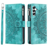 Erro Magnetic Leather Wallet Case With Straps For Galaxy A Series