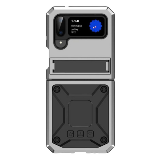 Galea Silicone Case for Samsung Galaxy Z Flip with Shockproof Thin Metal Bumper