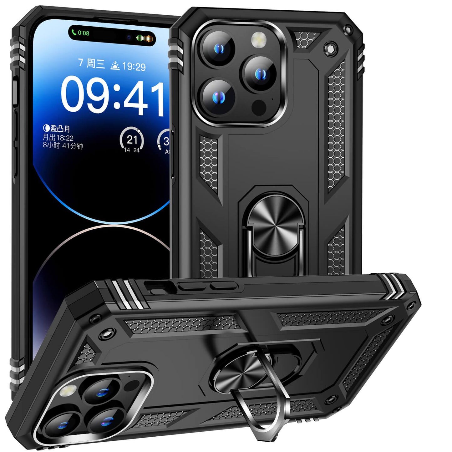 NATO Military Grade Case With Kickstand For iPhone 15 Series - Astra Cases IE