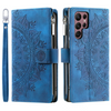 Educo Magnetic Leather Wallet Case With Straps For Galaxy S Series