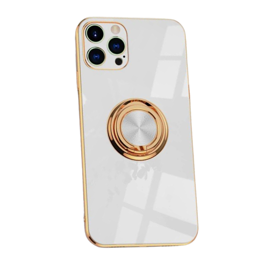 Aere Luxury Plated iPhone Case With Ring