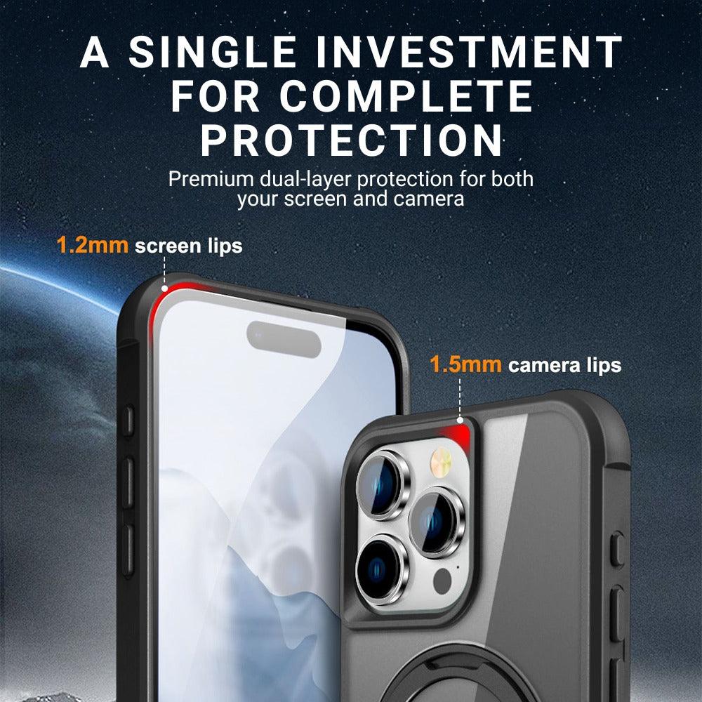 Creo Shockproof iPhone Case With 360° Rotatable Magnetic Ring - Astra Cases IE