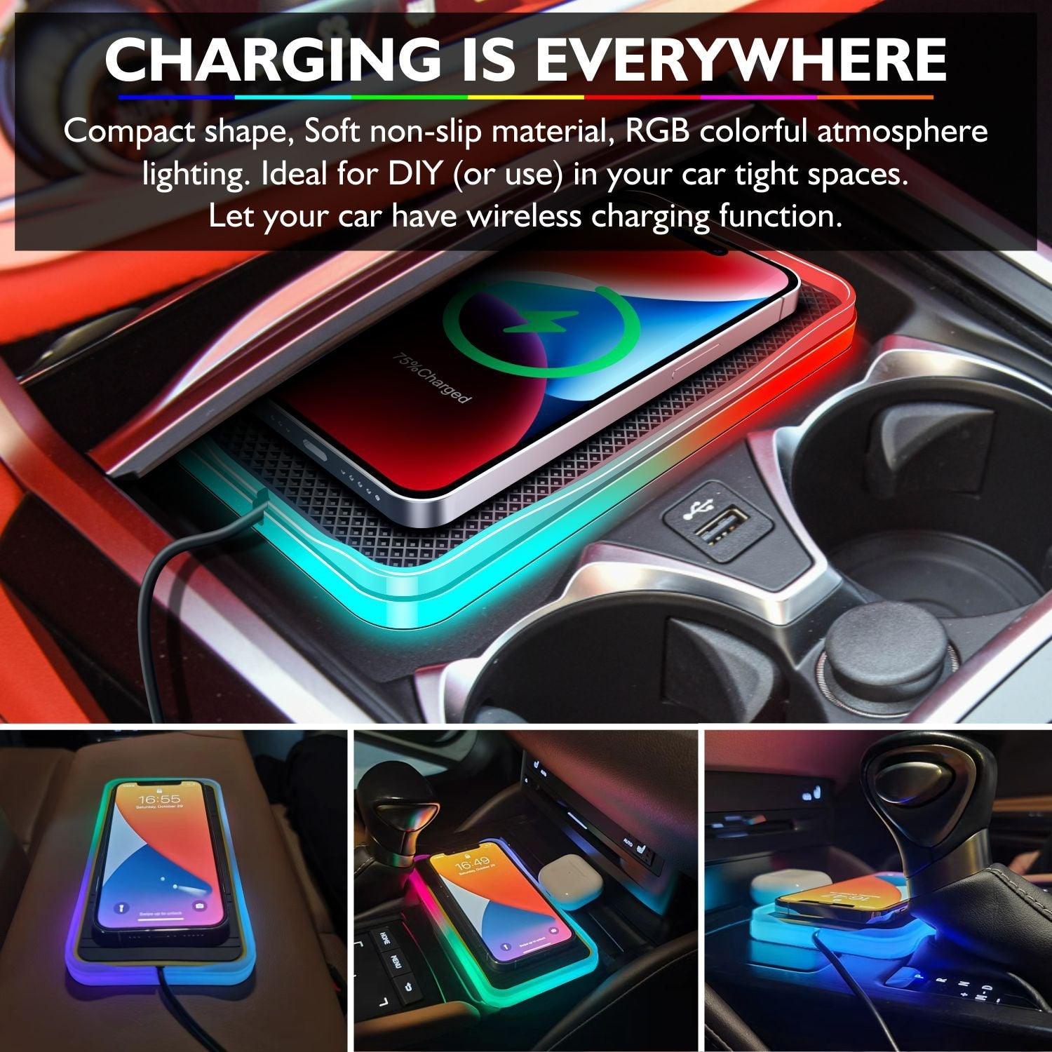 Converti Fast Charging Wireless Charging Pad With RGB LED - Astra Cases IE