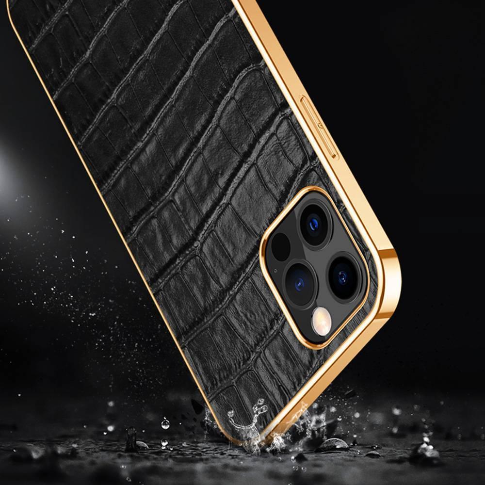 Abduco Genuine Leather iPhone Case Crocodile - Astra Cases