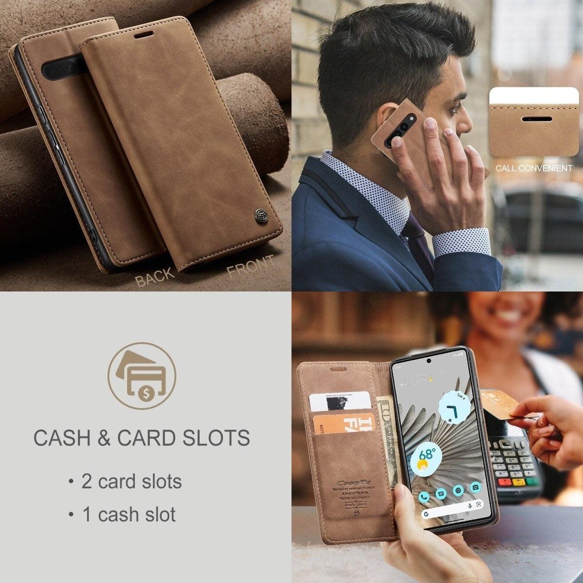 Ferire Retro Leather Case For Google Pixel - Astra Cases IE