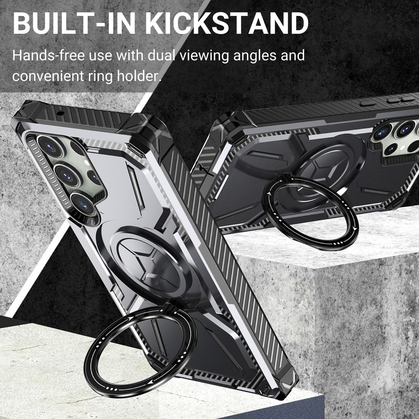 Leonis Shockproof Galaxy Case With Magsafe Kickstand