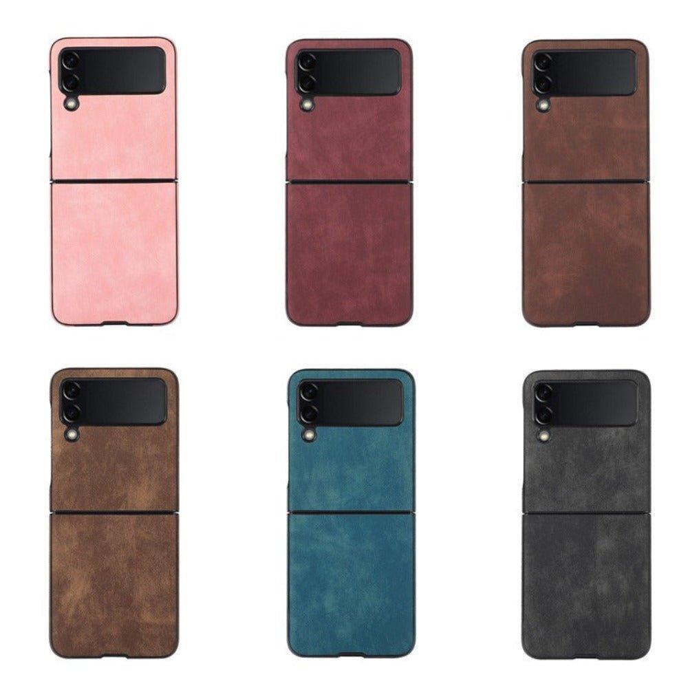 Mellis Slim Fit Leather Galaxy Z Flip 3 Case With Wallet Card Slots - Astra Cases