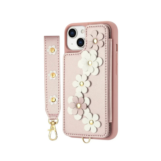 Venia Floral Design Detachable Wallet iPhone Case