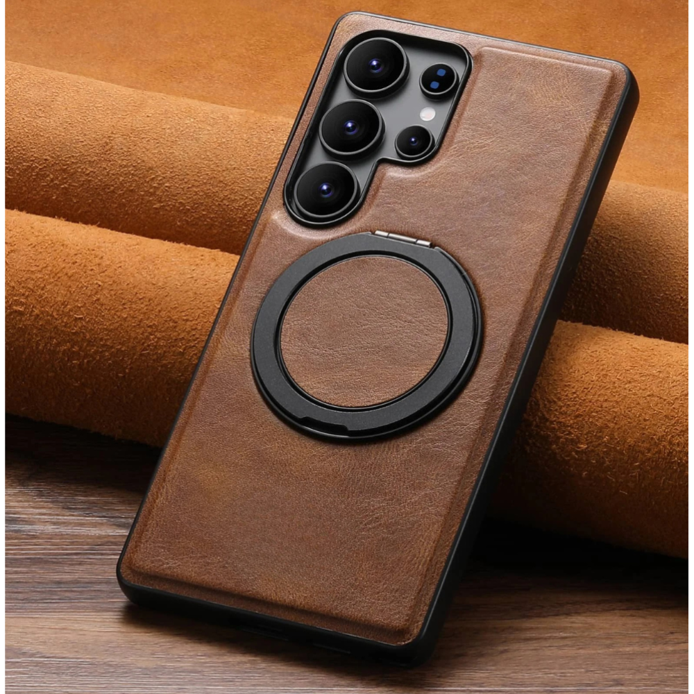 Caries Leather Galaxy Case With Built-in Kickstand
