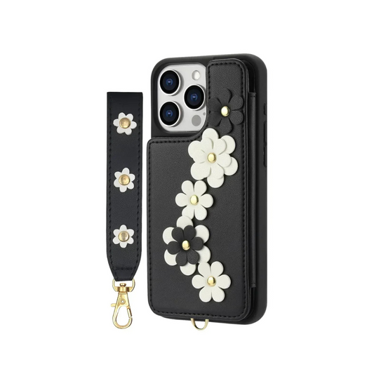 Verto Floral Design Detachable Wallet iPhone Case