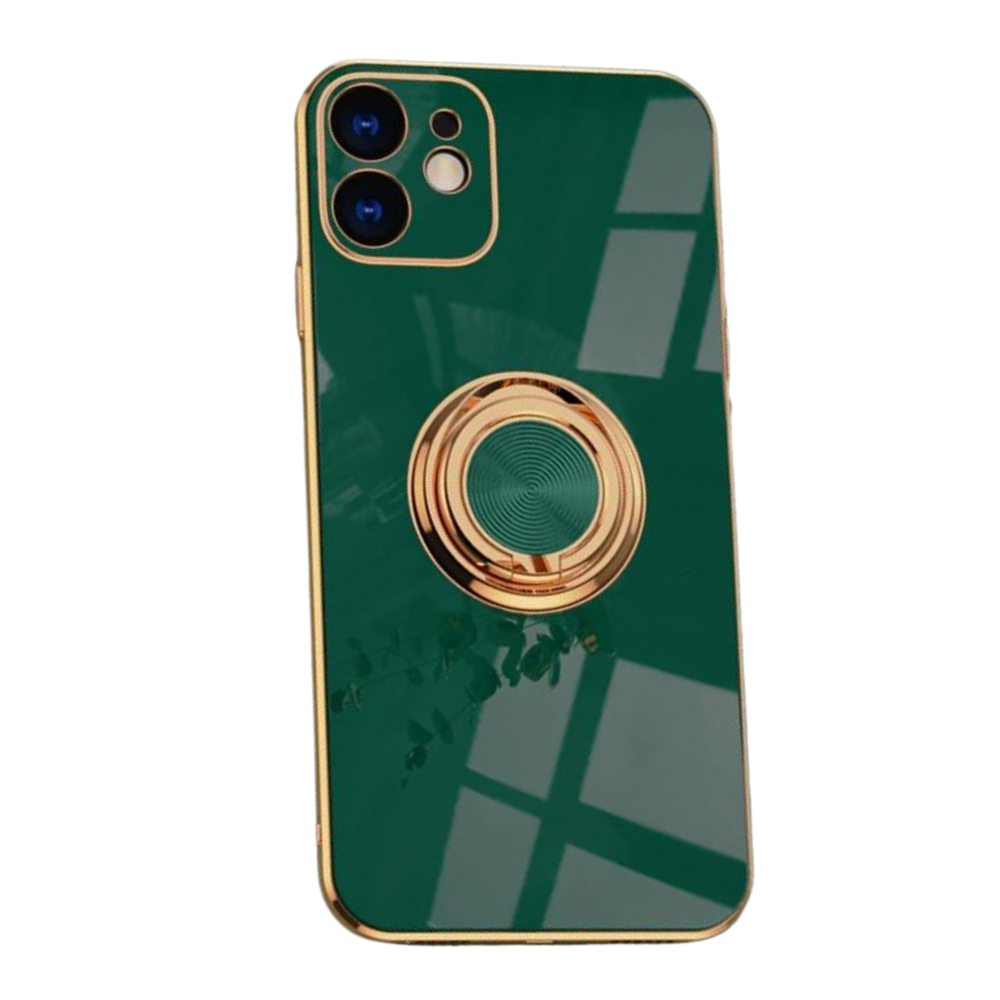 Aere Luxury Plated iPhone Case With Ring