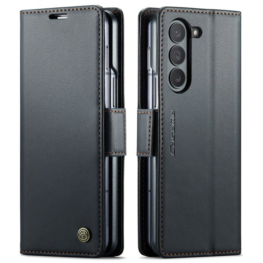 Concero Premium Leather Wallet Case for Galaxy Z Fold 5 With Card Slot