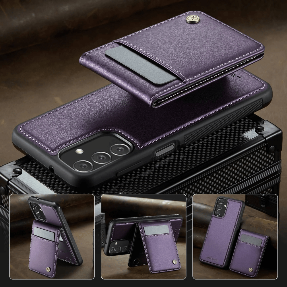 Pario Magnetic Leather Wallet Case For Galaxy A Series With Detachable Card Holder - Astra Cases