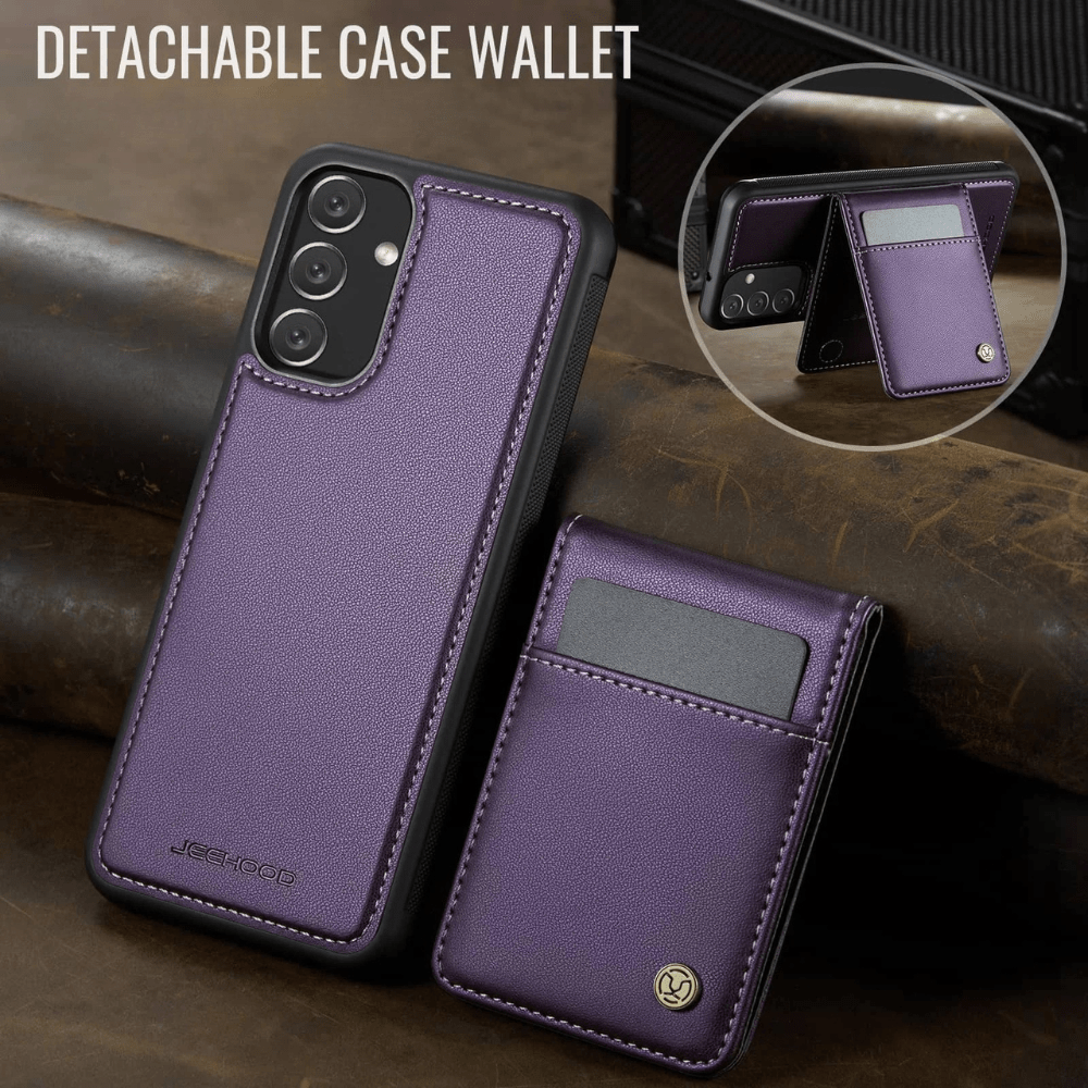 Pario Magnetic Leather Wallet Case For Galaxy A Series With Detachable Card Holder - Astra Cases