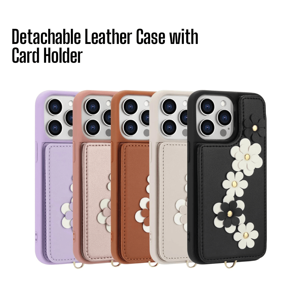 Verto Floral Design Detachable Wallet iPhone Case - Astra Cases