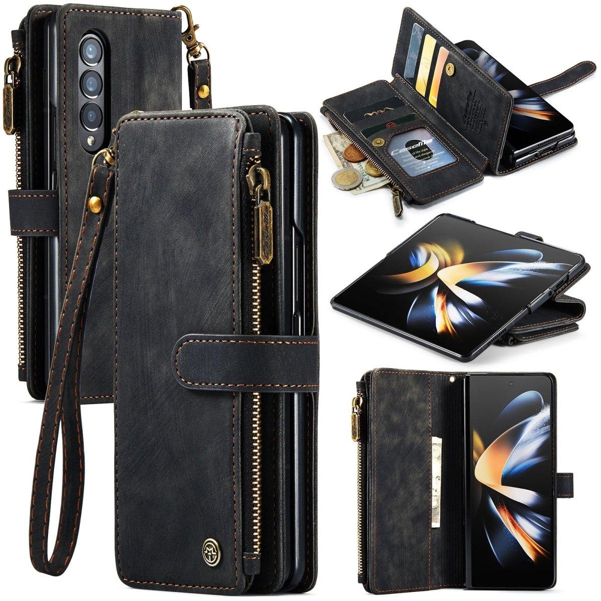 Cernere Magnetic Leather Wallet Case for Samsung Galaxy Z Fold 3 & 4 - Astra Cases