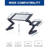 LappyLite Adjustable Ergonomic Portable Aluminum Laptop Desk (Mouse Pad Included) - Astra Cases