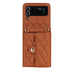 Maris Leather Wallet Case for Samsung Galaxy Z Flip With Long Lanyard - Astra Cases