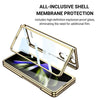 Oris Electroplated Shockproof Case With Tempered Glass for Galaxy Z Fold 5 - Astra Cases