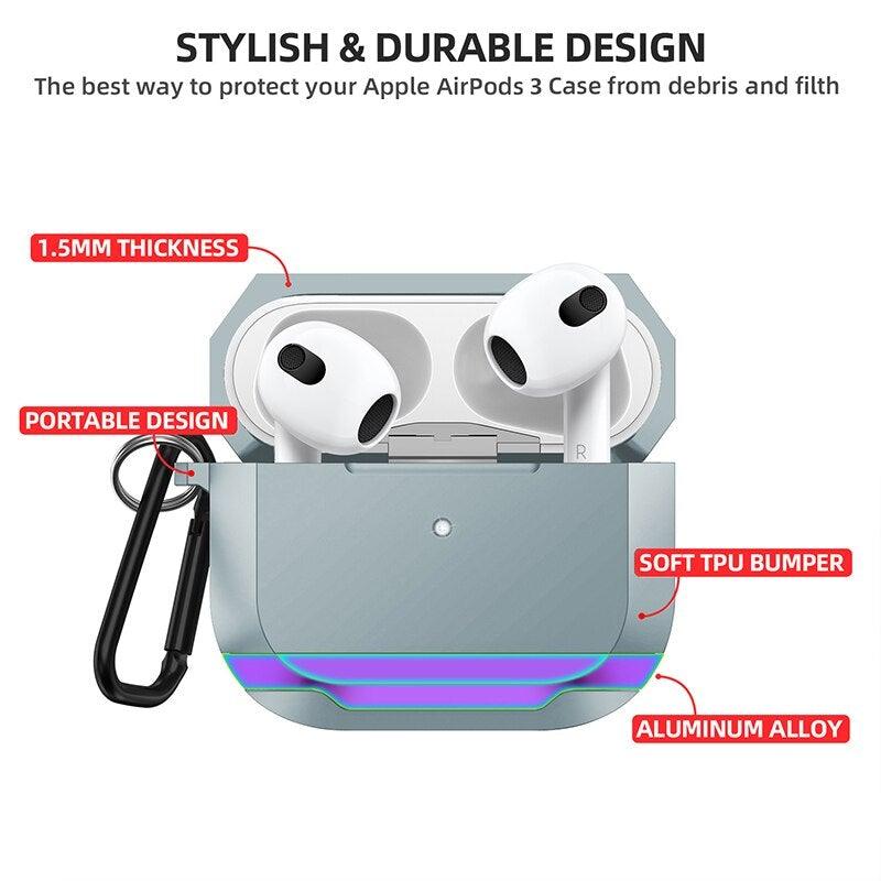 Quod Aluminum Futuristic AirPods 3 Case - Astra Cases