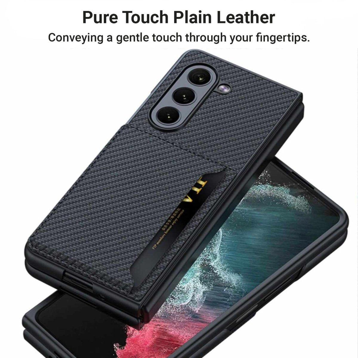 Velox Leather Case for Galaxy Z Fold 5 With Card Slot - Astra Cases